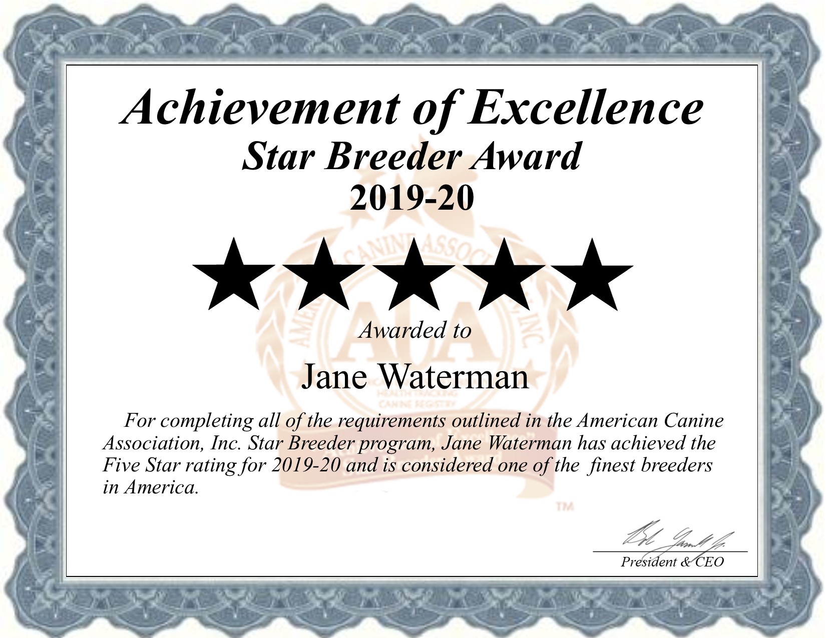 jane, waterman, dog, breeder, certiifcate, atwood, ks, kansas, jane-waterman, dog-breeder, dogbreeder, kennel, reviews, customer, star, starbreeder, 5, five, USDA, puppy, puppies, ACA, inspection, inspections, reports, mill, puppymill, mills